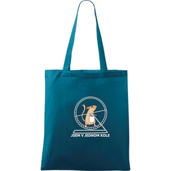 Jsem v jednom kole - Taška bavlněná - 42 x 38 cm ( Petrolejová )