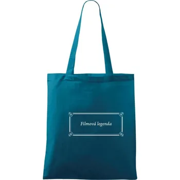 Nákupní taška Filmová legenda - Taška bavlněná - 42 x 38 cm ( Petrolejová )