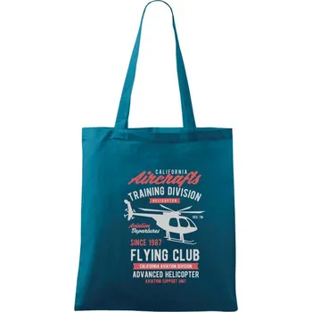 California Aircraft - Taška bavlněná - 42 x 38 cm ( Petrolejová )