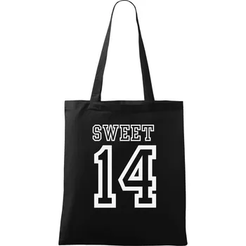 Sweet 14 - Taška bavlněná - 42 x 38 cm ( Černá )