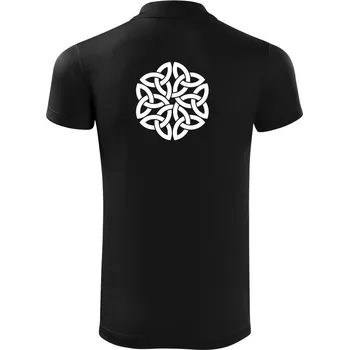 Pánská košile Keltský ornament - Polokošile Victory sportovní (dresovina) - 3XL ( Černá )