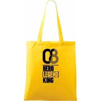 Hero, Legend, King x Queen 2008 - Taška bavlněná - 42 x 38 cm ( Žlutá )
