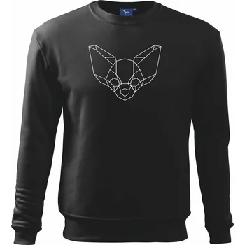 Pánská mikina Čivava - Geometrie - jednoduchá - Mikina Essential pánská - XL ( Černá )