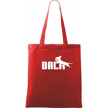 Jezevčík Dach - Taška bavlněná - 42 x 38 cm ( Červená )