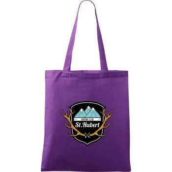 Erb - St. Hubert - Taška bavlněná - 42 x 38 cm ( Fialová )