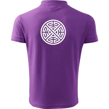 Pánská košile Keltský kruh - Polokošile pánská Pique Polo 203 - XL ( Fialová )