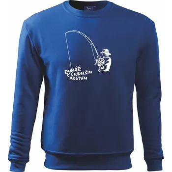 Chlapecké tričko Rybář s nejdelším prutem - Mikina Essential dětská - 158 cm/12 let ( Královská modrá )