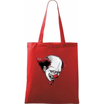 Šílený klaun - Taška bavlněná - 42 x 38 cm ( Červená )