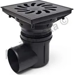 MCH Chuděj s.r.o. - ČR | Kanalizační vpusť boční DN110 , 250x250mm, se suchou klapkou - litina, průtok 355l/min MCH.329x