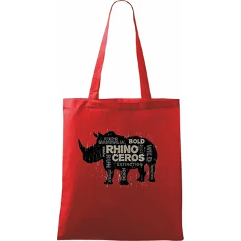 Rhino power - Taška bavlněná - 42 x 38 cm ( Červená )