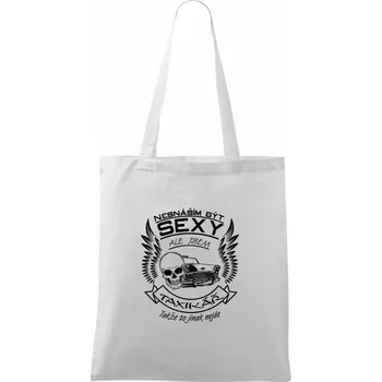 Nesnáším být sexy - taxikář - Taška bavlněná - 42 x 38 cm ( Bílá )
