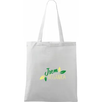 Jsem vegan / veganka - Taška bavlněná - 42 x 38 cm ( Bílá )