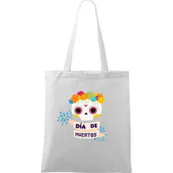 Dia de muertos - Taška bavlněná - 42 x 38 cm ( Bílá )