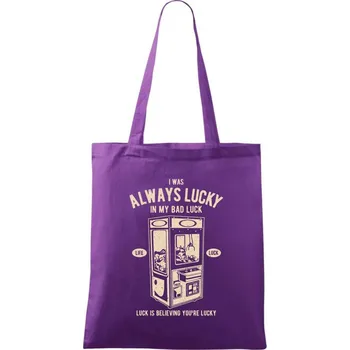 Always Lucky - Taška bavlněná - 42 x 38 cm ( Fialová )