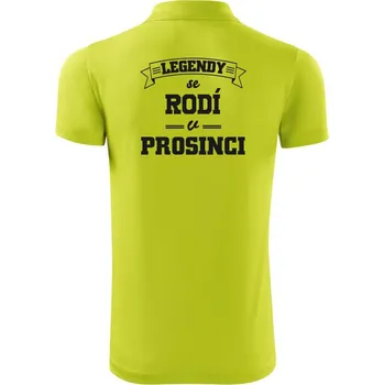 Pánská košile Legendy se rodí v prosinci - Polokošile Victory sportovní (dresovina) - L ( Limetková )