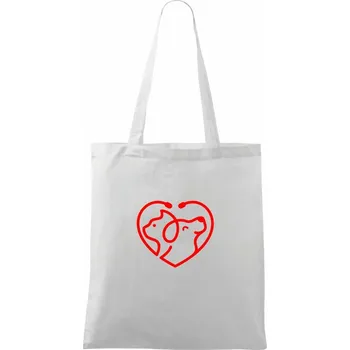 Veterinář srdce - Taška bavlněná - 42 x 38 cm ( Bílá )