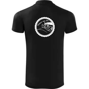 Pánská košile Nejlepší část dne - Polokošile Victory sportovní (dresovina) - M ( Černá )