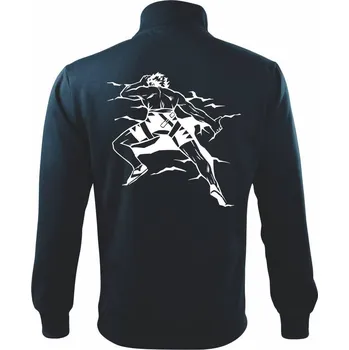 Pánská mikina Climbing man - Mikina bez kapuce Adventure - 3XL ( Námořní modrá (velmi tmavá - téměř černá) )