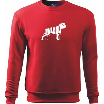 Chlapecké tričko Buldog - Mikina Essential dětská - 158 cm/12 let ( Červená )