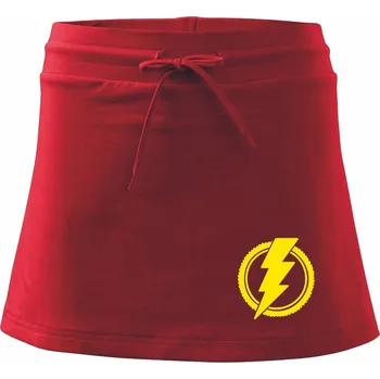 Dámské oblečení Ebike logo - Sportovní sukně - two in one - XL ( Červená )