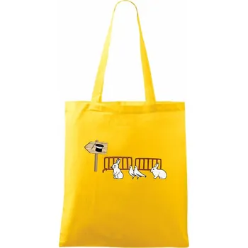 Kouzelný klobouk fronta - Taška bavlněná - 42 x 38 cm ( Žlutá )