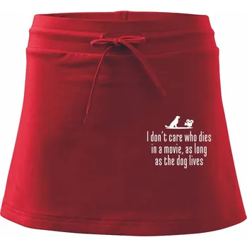 Dámské oblečení i dont care - dog - Sportovní sukně - two in one - L ( Červená )