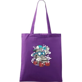 Inliňák - Taška bavlněná - 42 x 38 cm ( Fialová )