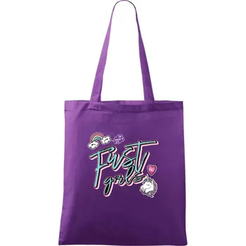 Nákupní taška Frst girls - Taška bavlněná - 42 x 38 cm ( Fialová )