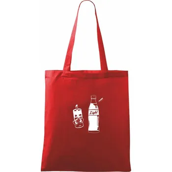 Nákupní taška Smutná cukřenka - Taška bavlněná - 42 x 38 cm ( Červená )