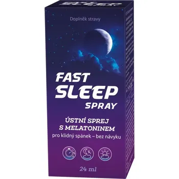 Přípravek na podporu paměti a spánku Recenze Emergo Pharm Fast Sleep ústní sprej s melatoninem 24 ml