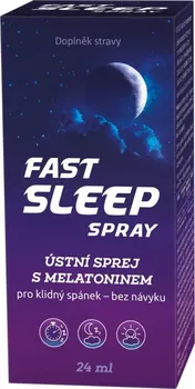 Přípravek na podporu paměti a spánku Emergo Pharm Fast Sleep ústní sprej s melatoninem 24 ml
