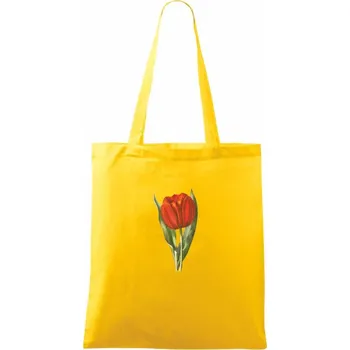 Červený tulipán - Taška bavlněná - 42 x 38 cm ( Žlutá )
