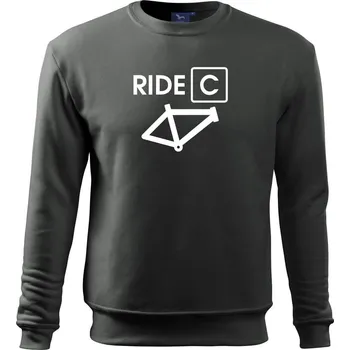 Ride C - Mikina Essential dětská - 158 cm/12 let ( Tmavá břidlice (šedá se zeleným nádechem) )