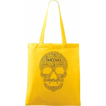 Nákupní taška Média lžou (Hana-creative) - Taška bavlněná - 42 x 38 cm ( Žlutá )