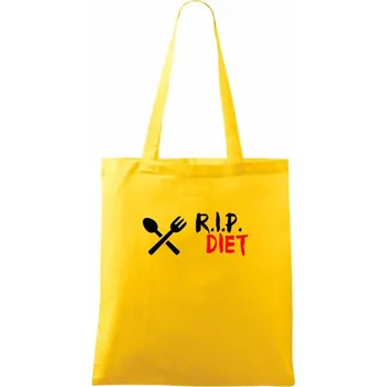 R.I.P. Diet - Taška bavlněná - 42 x 38 cm ( Žlutá )