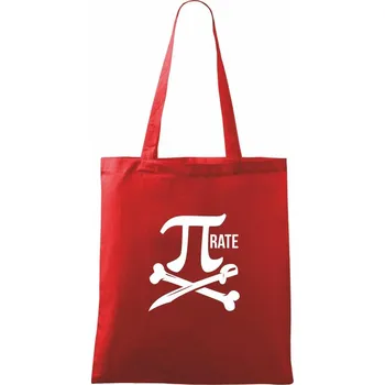Nákupní taška Pirate PÍ - Taška bavlněná - 42 x 38 cm ( Červená )