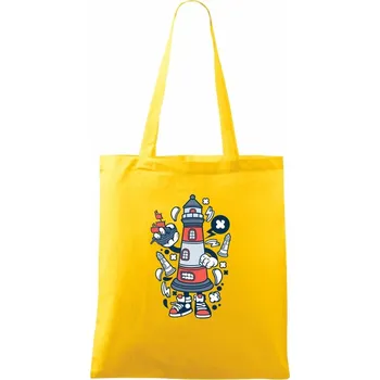 Lighthousenátor - Taška bavlněná - 42 x 38 cm ( Žlutá )