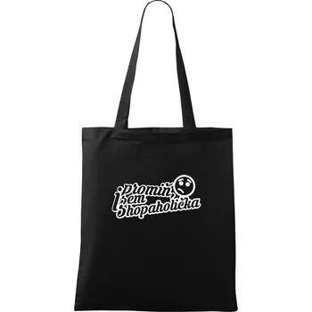 Nákupní taška Promiň, jsem shopaholička - Taška bavlněná - 42 x 38 cm ( Černá )
