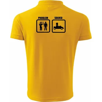 Pánská košile Problém - Auto - Polokošile pánská Pique Polo 203 - 4XL ( Žlutá )