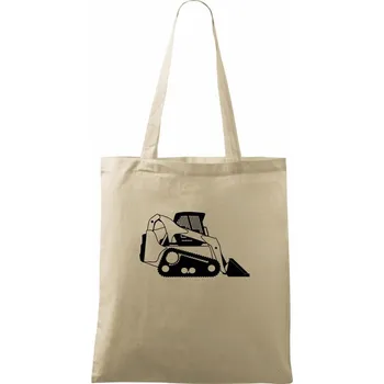 Bobik velký pásový - Taška bavlněná - 42 x 38 cm ( Naturální )