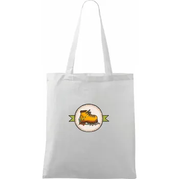 Horolezecké mačky - Taška bavlněná - 42 x 38 cm ( Bílá )