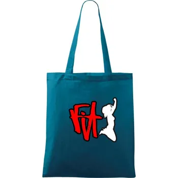 Fit jump - Taška bavlněná - 42 x 38 cm ( Petrolejová )