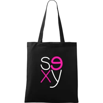 Nákupní taška Sexy vedle sebe - Taška bavlněná - 42 x 38 cm ( Černá )