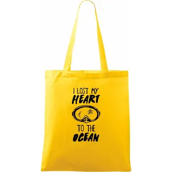 I lost my heart to the ocean - Taška bavlněná - 42 x 38 cm ( Žlutá )