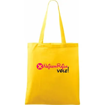 Nákupní taška Nejsem Rajda! Vole! - Taška bavlněná - 42 x 38 cm ( Žlutá )