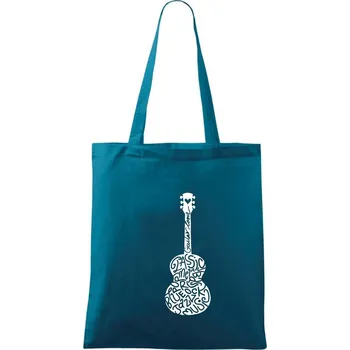 Kytara - názvy hudebních stylů - Taška bavlněná - 42 x 38 cm ( Petrolejová )