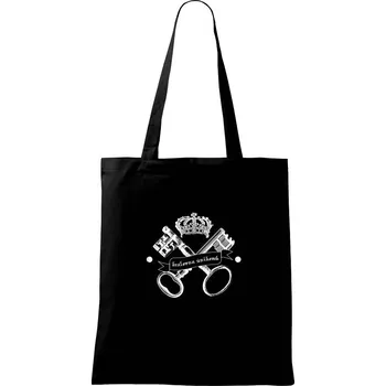 Královna únikovek - Taška bavlněná - 42 x 38 cm ( Černá )