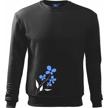Chlapecké tričko Modrá květina - Mikina Essential dětská - 158 cm/12 let ( Černá )