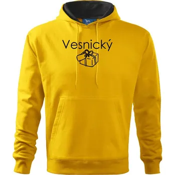 Pánská mikina Vesnický balík - Mikina pánská Cape s kapucí - 2XL ( Žlutá )