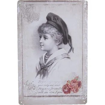 Plechová cedule Nástěnná kovová cedule The Fair Lady - 20*30 cm